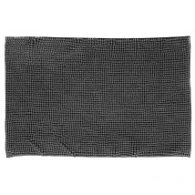 Tapis de Bain Chenille Absorbant 50x80 cm - Gris Silumen