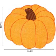 Feiyue - Tapis de bain citrouille orange Salle de bain Tapis de baignoire orange mignon