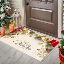 Feiyue - Tapis de bain de Noël, tapis décoratifs de salle de bain de Noël pour salle de bain, tapis de douche antidérapant pour salle de bain,