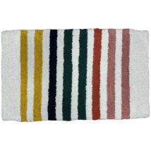 Tapis de bain déco enfant à rayures 50x80cm