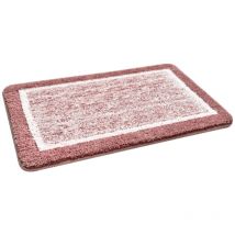 Feiyue - Tapis de bain, doux et absorbant en microfibre, tapis de douche antidérapant, lavable en machine, tapis de bain pour sol de salle de bain,