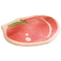 Tapis de bain doux jaune citron pour enfants, tapis de bain antidérapant et absorbant, lavable, à poils longs, décoration de chambre d'enfant, tapis
