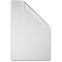 Tapis De Bain En Coton Antidérapant Blanc Teddy
