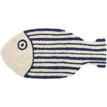 Tapis de bain en coton poisson 91 x 44 cm