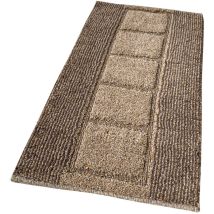 Emmevi Mv S.p.a. - Tapis De Bain En Coton Shaggy 55x90 Cm Tapis De Chevet Doux Absorbant Antidérapant - Marron