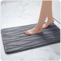 Tapis de bain en mousse à mémoire de forme Homaxy, antidérapant, absorbant, pour salle de bain, toilettes, cuisine, salon, chambre à coucher,