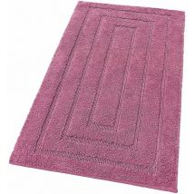 Tapis de Bain en Pur Coton Tapis de chevet Elégant et Luxueux Antidérapant Mauve - 50x110 cm