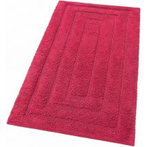 Emmevi Mv S.p.a. - Tapis de Bain en Pur Coton Tapis de chevet Elégant et Luxueux Antidérapant Rouge - 50x80 cm