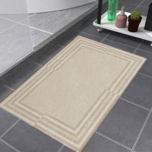 Feiyue - Tapis de bain en terre de diatomées absorbant, séchage rapide, antidérapant, envers en caoutchouc, lavable, pour salle de bain, déodorant,