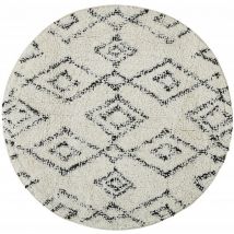 Guy Levasseur - Tapis de bain déco rond en coton tufté 70x70cm