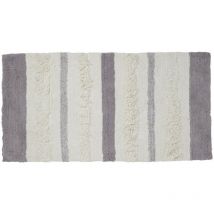 Tapis de bain déco en coton tufté 60x120cm