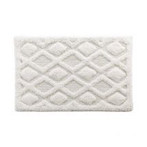 Tapis de Bain Jacquard 'Nemesis' 50x80cm Blanc