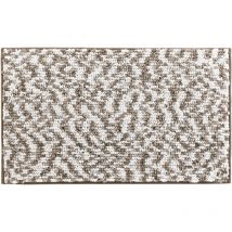 Tapis de bain microfibre 45 x 75 cm Frizza marron/sable