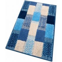 Emmevi Mv S.p.a. - Tapis de Bain Moderne Doux Antidérapant Tapis de Douche Lavable Absorbant Bleu - 50x80 cm