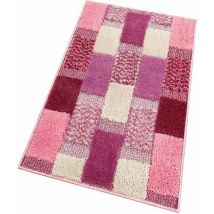 Emmevi Mv S.p.a. - Tapis de Bain Moderne Doux Antidérapant Tapis de Douche Lavable Absorbant Rose - 60x160 cm