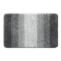 Tapis de bain moelleux en microfibre à poils longs pour salle de bain 40 x 60 cm, antidérapant, super absorbant, lavable en machine, extra doux et