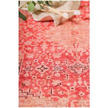 Wecon Home - Tapis de bain oriental Polaroid Rouge 80x150