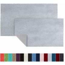 Tapis de bain Sky Soft Polyester Gris argenté 60 x 100 cm