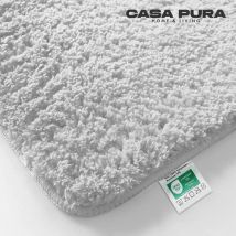 Tapis de bain Sky Uni Polyester Blanc-Neige 95 cm de diamètre