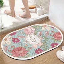 Tapis de bain, tapis de bain à séchage rapide, tapis de bain en mousse à mémoire de forme, tapis de bain pour sol de salle de bain, baignoire et