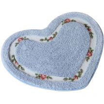 Feiyue - Tapis de bain, tapis de bain de 40 cm à 60 cm, tapis de bain ovale rose, doux et absorbant, tapis de bain pour salle de bain, paillasson