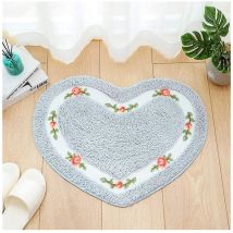 Feiyue - Tapis de bain, tapis de bain sont 40cm60cm rose forme ovale tapis de bain doux et absorbant tapis de bain pour salle de bain paillasson