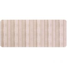Tapis de bain ultra absorbant effet bois
