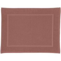 Tapis de bain uni en coton éponge Oeko-Tex 50x70cm