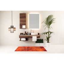Wecon Home - Tapis de bain vintage Room 9 Rouge 80x150