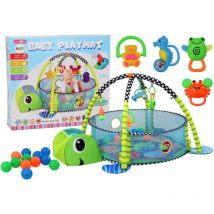 Tapis de canapé pour bébé, boules de piscine 3 en 1, tortue