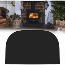 Tapis de cheminée, 19.7x39.4 pouces, tapis de feu, tapis ignifuge, tapis de cheminée, cheminée, cuisinière, gril