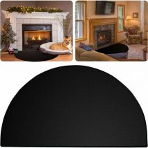 Tapis de cheminée ignifuge – 122 x 76cm Tapis de foyer pour cheminées résistant au feu Tapis ignifuge pour cheminée intérieure et extérieure – Fibre