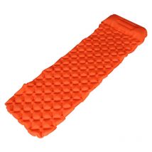 Tapis de couchage ultraléger avec oreiller intégré, tapis de camping gonflable pour la randonnée, le voyage et le sac à dos, tapis de camping compact