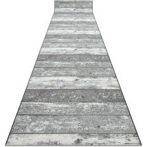 Rugsx - tapis de couloir antidérapant 110 cm Bois, planche gris grey 110x790 cm
