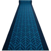Rugsx - tapis de couloir antidérapant pióra plumes bleu foncé 80cm blue 80x960 cm