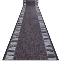 Rugsx - tapis de couloir antidérapant linea gris 67cm grey 67x1300 cm