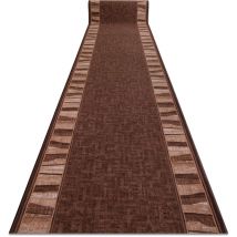 Tapis de couloir antidérapant linea marron 80cm brown 80x310 cm
