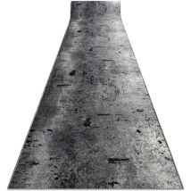 Rugsx - tapis de couloir antidérapant marl Béton la gomme gris 100 cm grey 100x630 cm