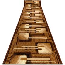 Rugsx - tapis de couloir bcf framboise marron 100 cm brown 100x200 cm