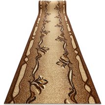 Tapis de couloir bcf krzyś marron 100 cm brown 100x1150 cm