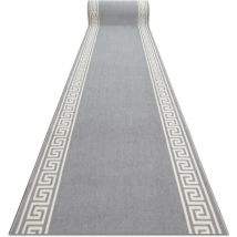 Tapis de couloir bcf morad Grek grec gris 80 cm grey 80x380 cm
