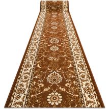 Tapis de couloir bcf morad Klasyk classique marron 100 cm brown 100x360 cm