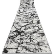 Rugsx - tapis de couloir bcf morad Marmur Marbre gris 90 cm grey 90x580 cm
