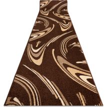 Rugsx - Tapis de couloir karmel fryz - café marron 90 cm brown 90x1200 cm