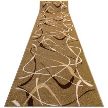 Rugsx - Tapis de couloir karmel fryz - choco noix 90 cm brown 90x450 cm