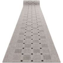 Rugsx - tapis de couloir sizal floorlux modèle 20079 argentin / noir 100 cm beige 100x190 cm