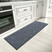 Tapis Cuisine Antidérapant 50x150cm, apis de cuisine avec patins en caoutchouc, Absorbant Tapis de Passage pour Cuisine, Salle à Manger, Salon - Gris