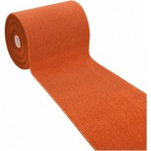Emmevi Mv S.p.a. - Tapis de Cuisine Antidérapant Moderne Polyvalent Chambre Couloir Couleur unie Orange - 57x300 cm