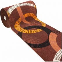 Emmevi Mv S.p.a. - Tapis de Cuisine Antidérapant Moderne Polyvalent Chambre Couloir Marron - 50x115 cm