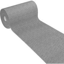 Emmevi Mv S.p.a. - Tapis De Cuisine Coureur Antidérapant Absorbant Rayé Couleur Unie Gris - 54x110 Cm
